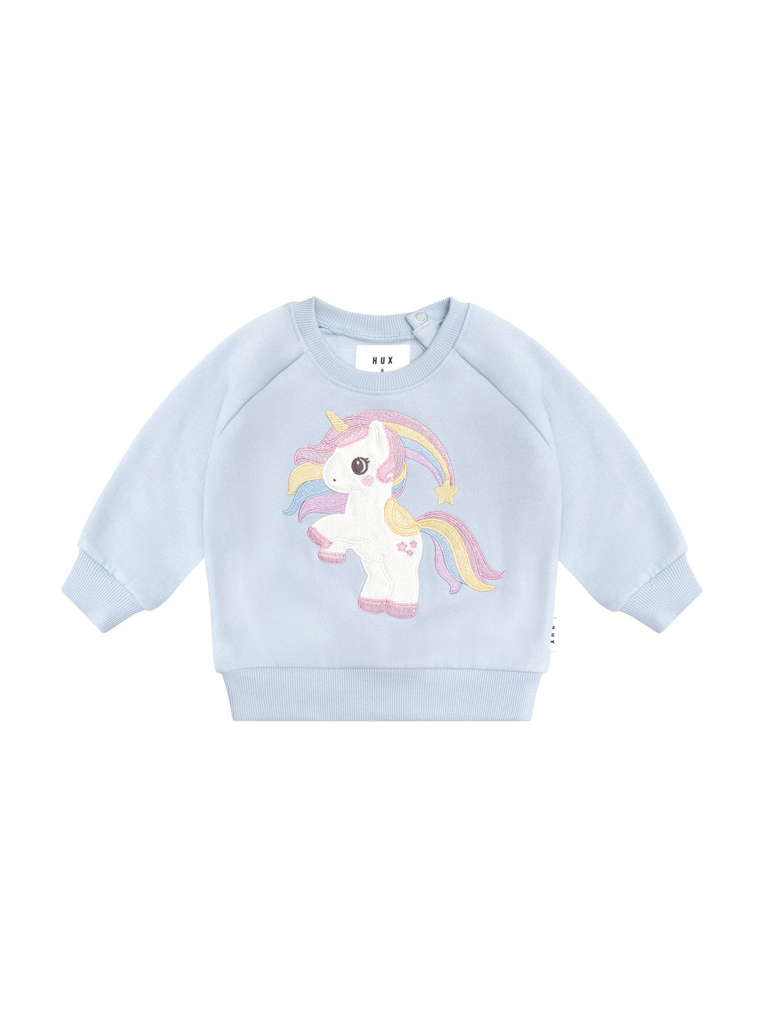 Huxbaby Rainbow Unicorn  Sweatshirt  - Ice Water