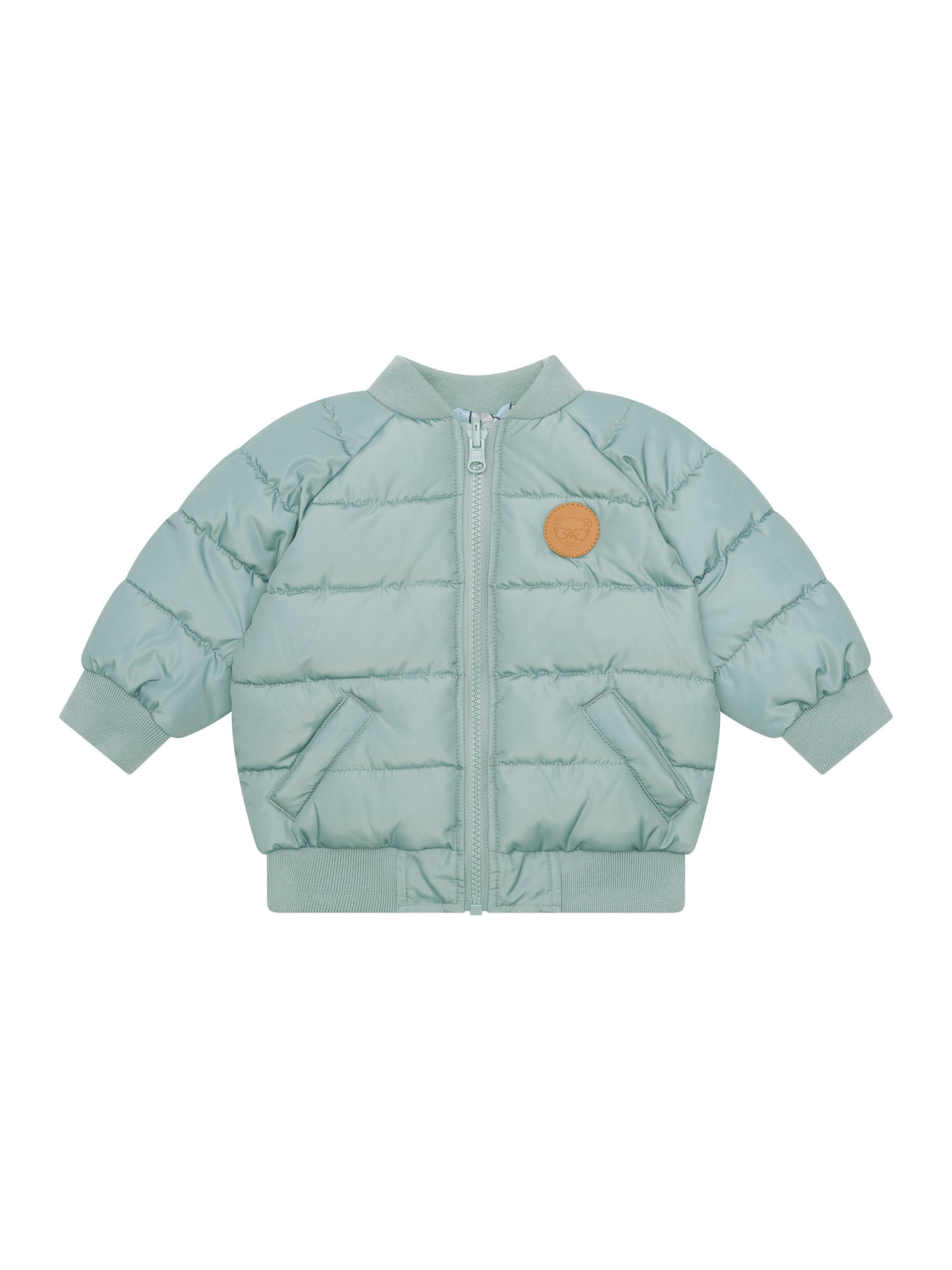 Huxbaby Construction Dinos Reversible Bomber - Mineral Green