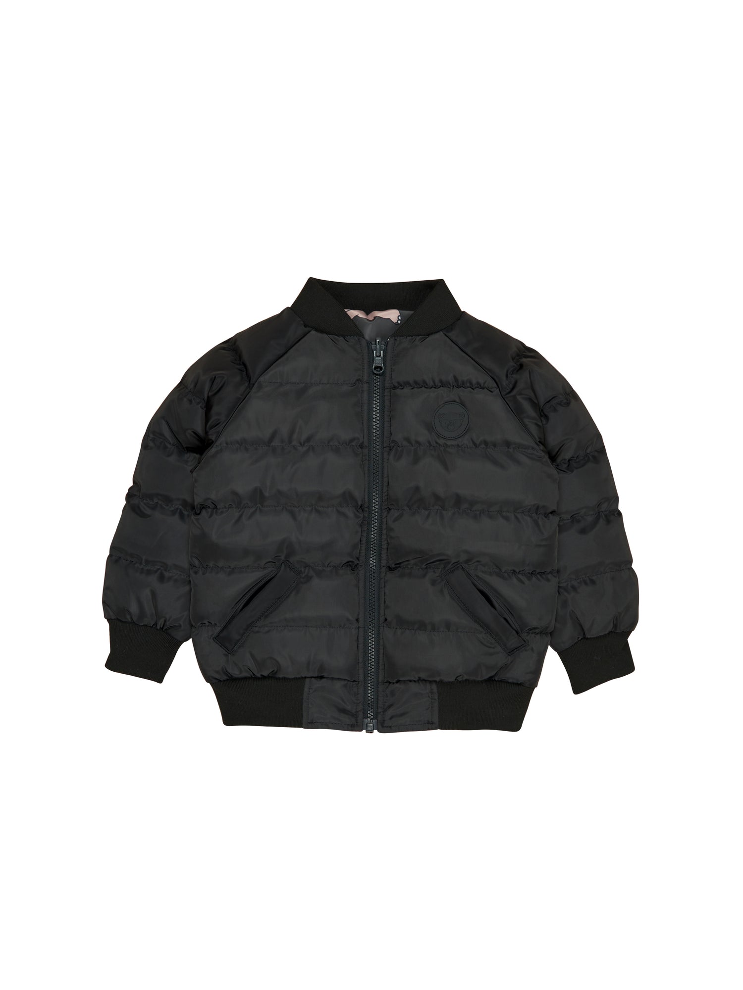 Huxbaby Super Dino Reversible Bomber - Multi + Soft Black