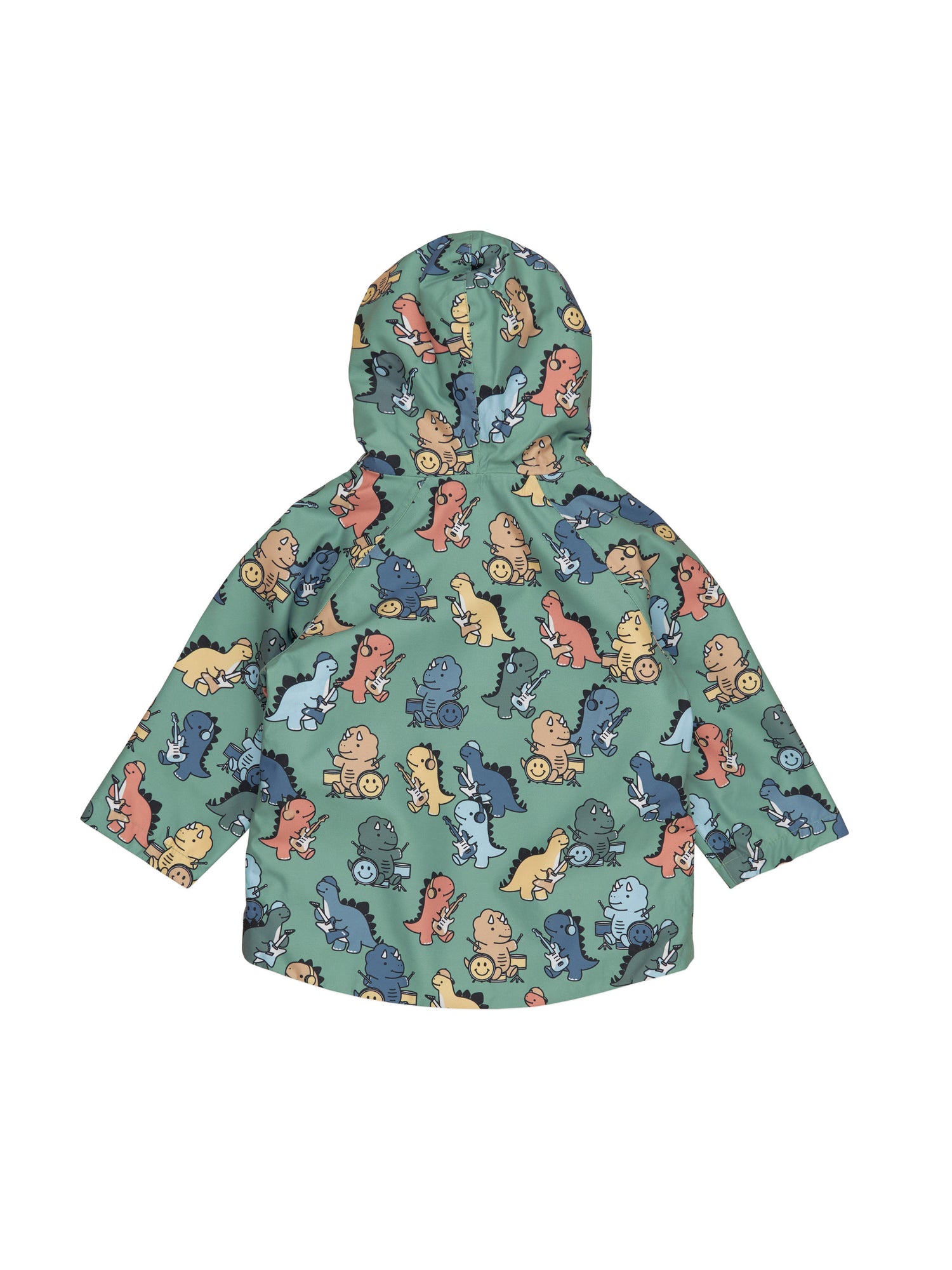 Huxbaby Dino Band Raincoat - Winter Green