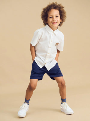 Huxbaby Chino Short Navy - Navy