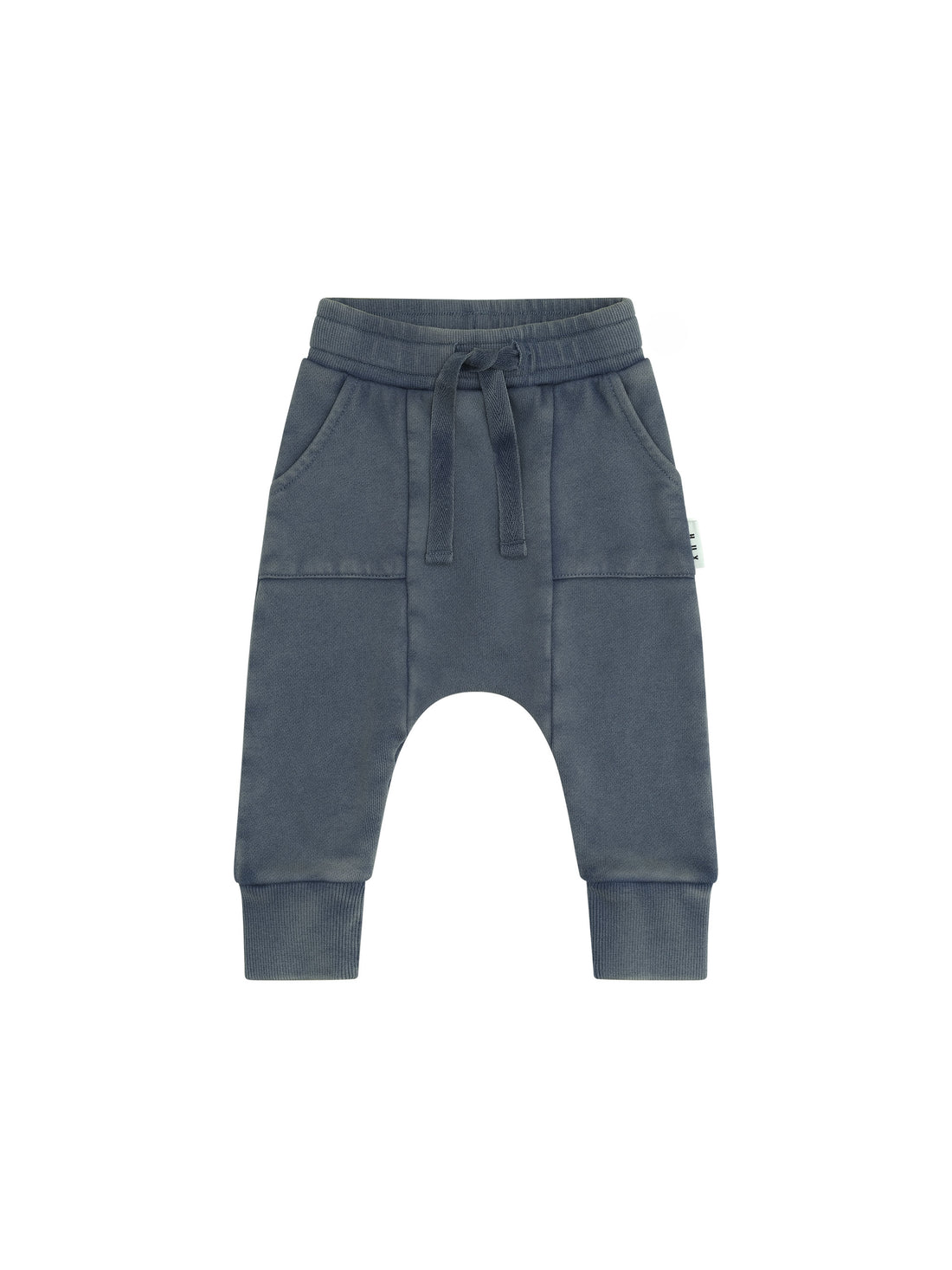 Huxbaby Drop Crotch Pant - Washed Navy