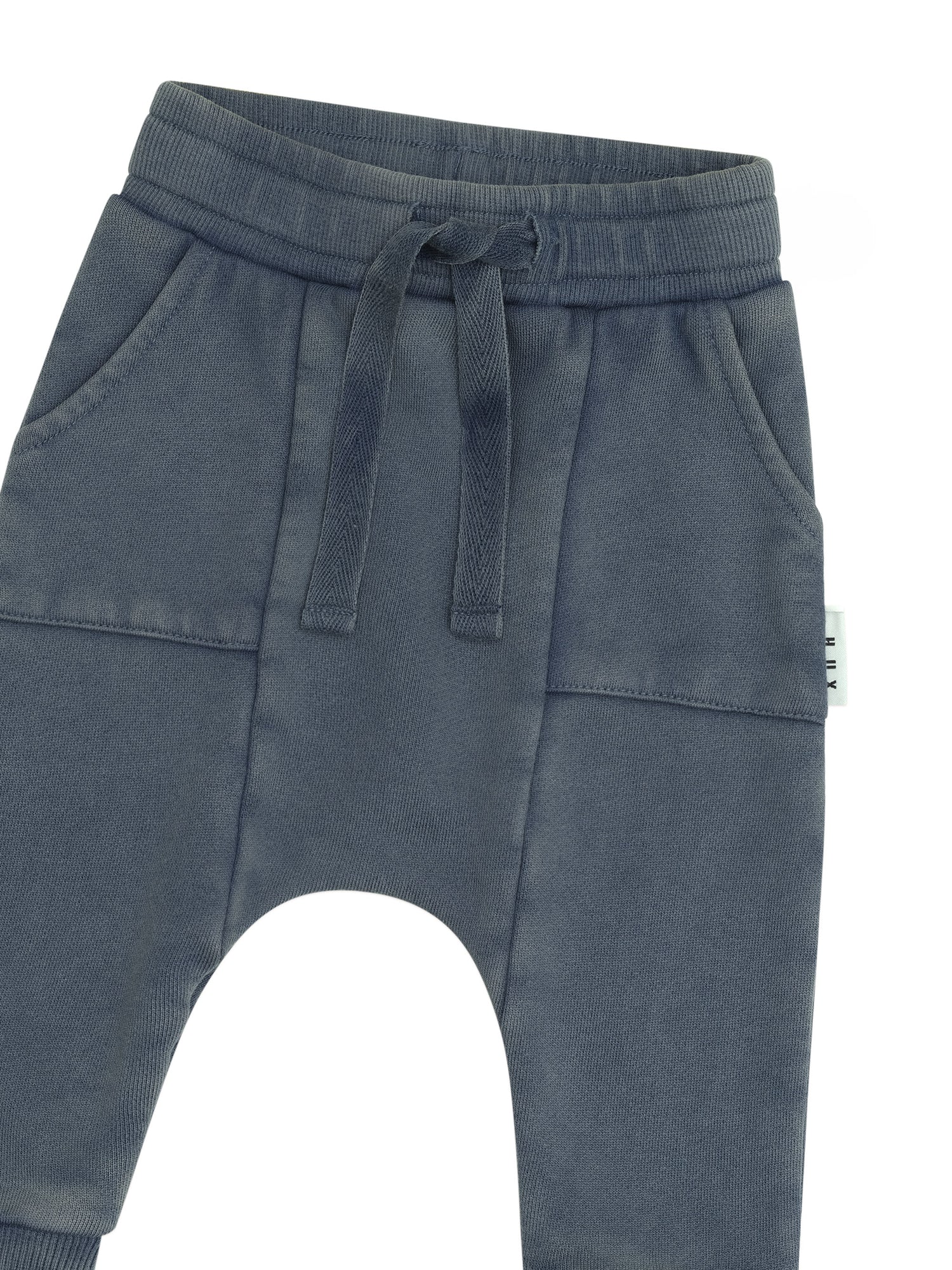 Huxbaby Drop Crotch Pant - Washed Navy