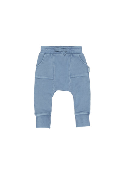 Huxbaby Pocket Drop Crotch Pant - Vintage Lake