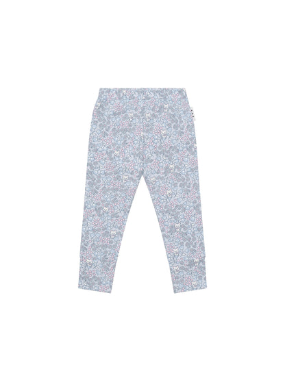 Huxbaby Bluebell Floral Legging - Fog