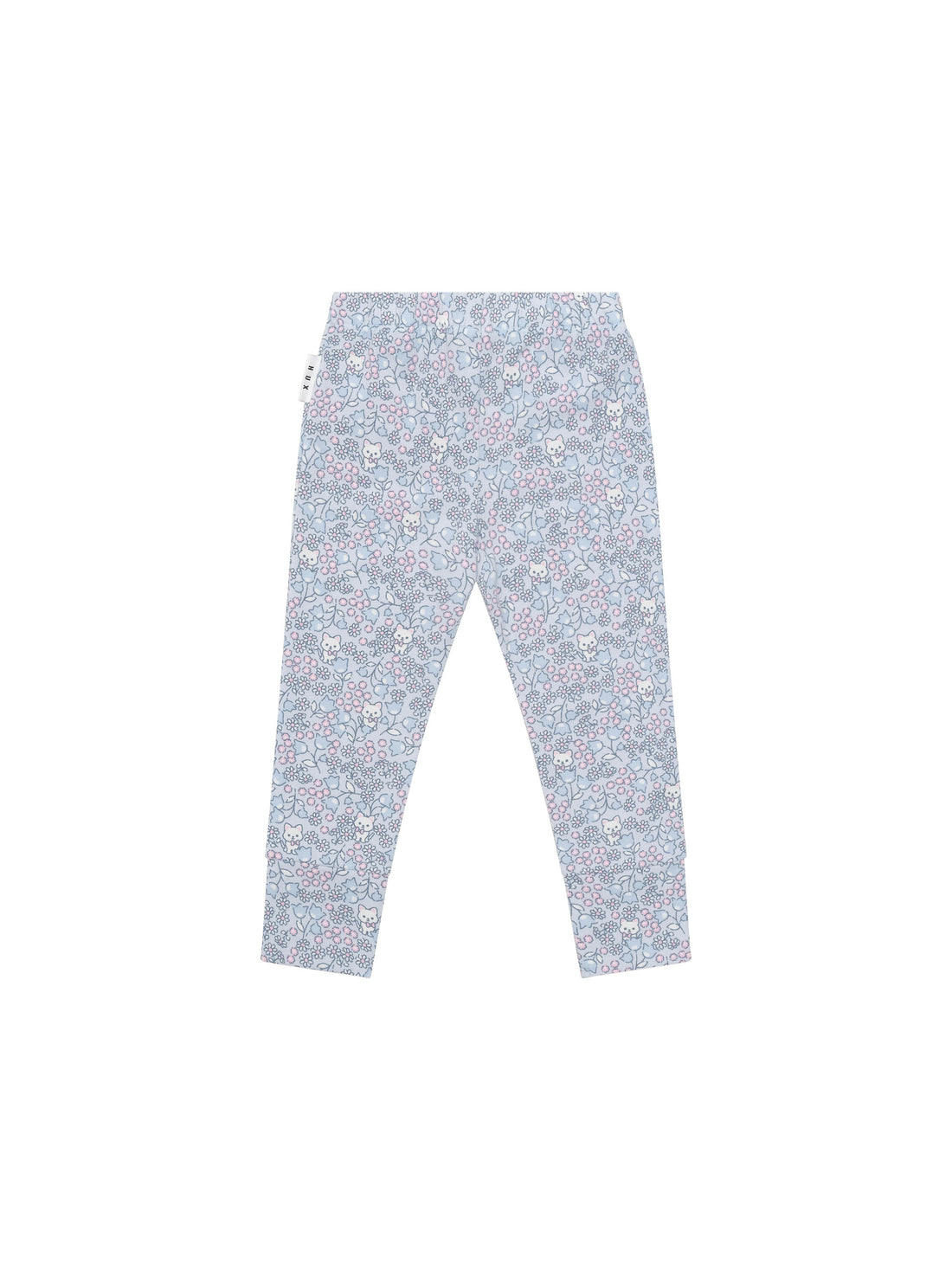 Huxbaby Bluebell Floral Legging - Fog