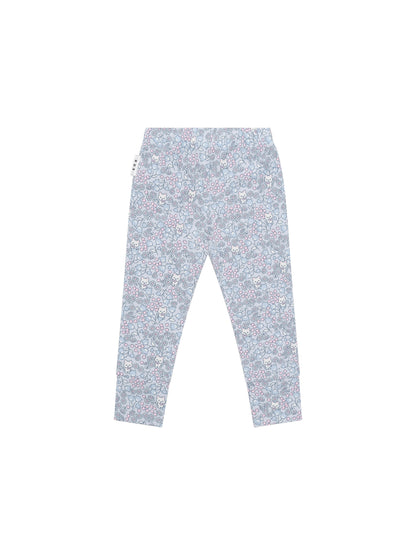 Huxbaby Bluebell Floral Legging - Fog