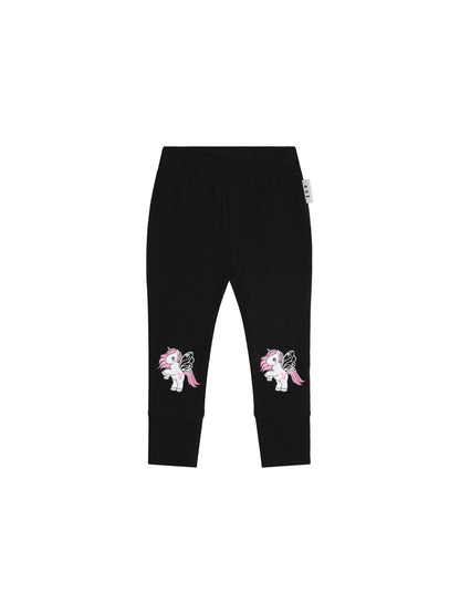 Huxbaby Flutter Unicorn Legging - Black