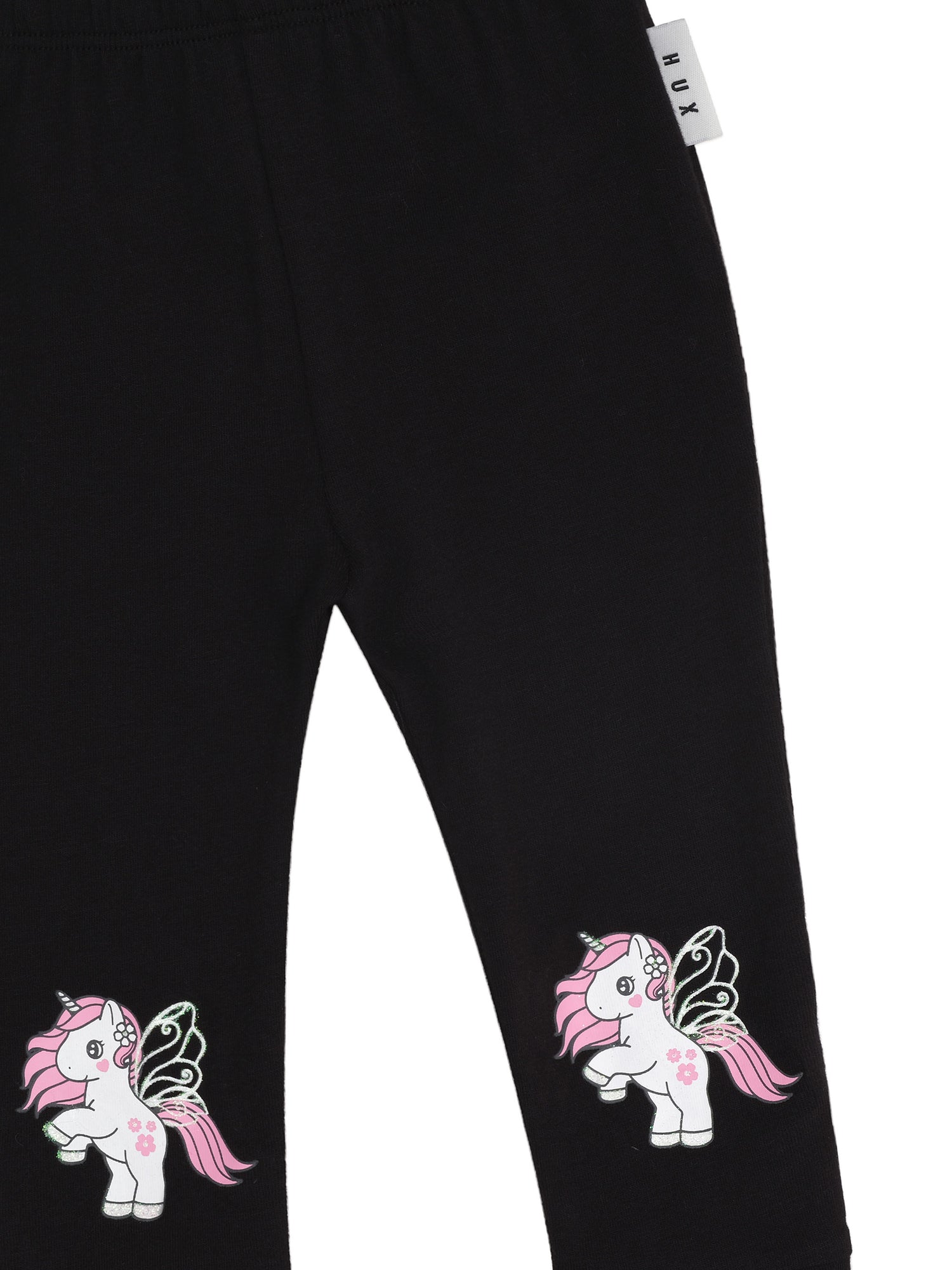 Huxbaby Flutter Unicorn Legging - Black