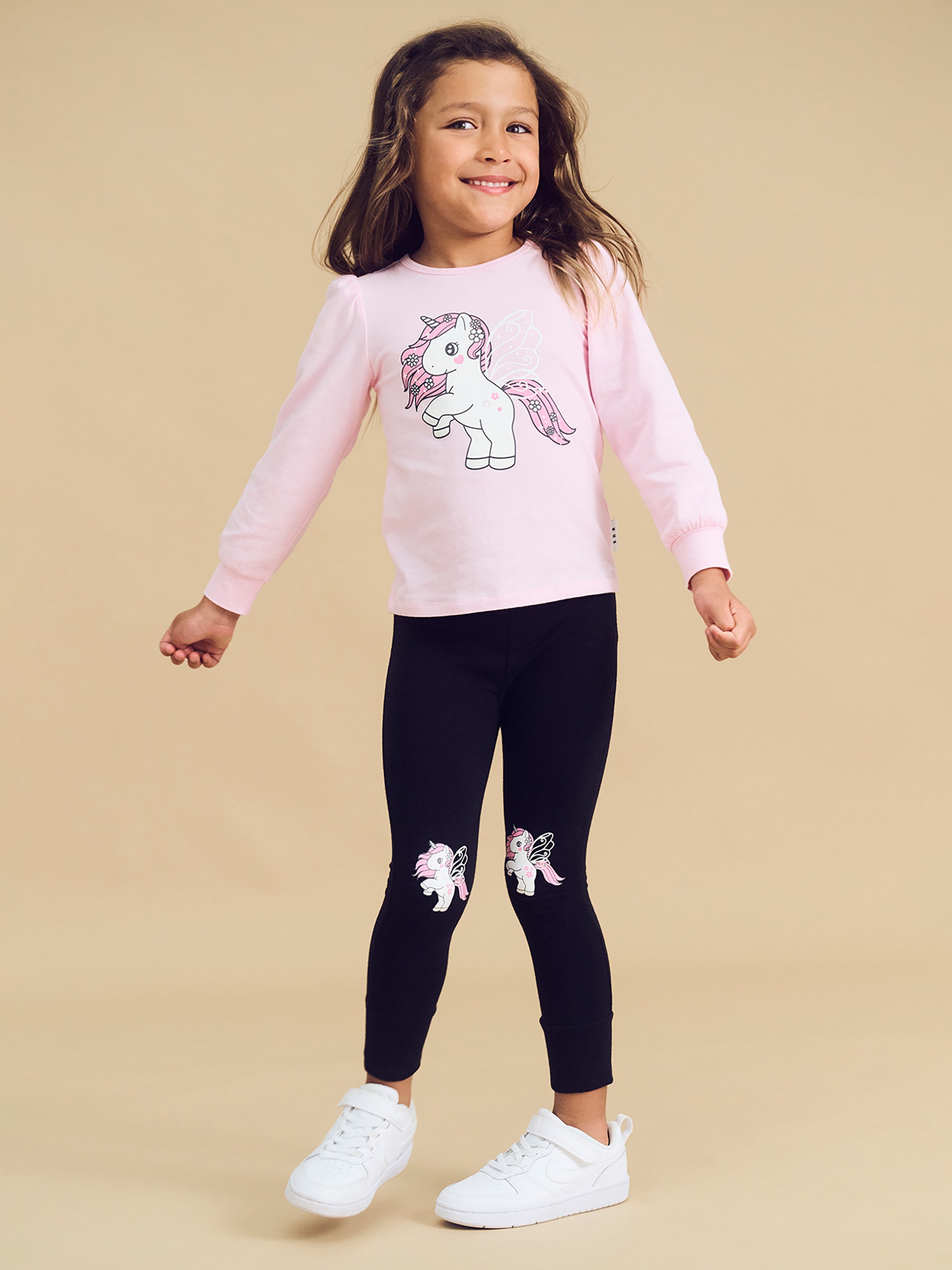 Huxbaby Flutter Unicorn Legging - Black