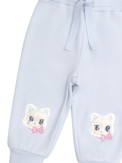 Huxbaby Furry Meow Meow Track Pant - Fog