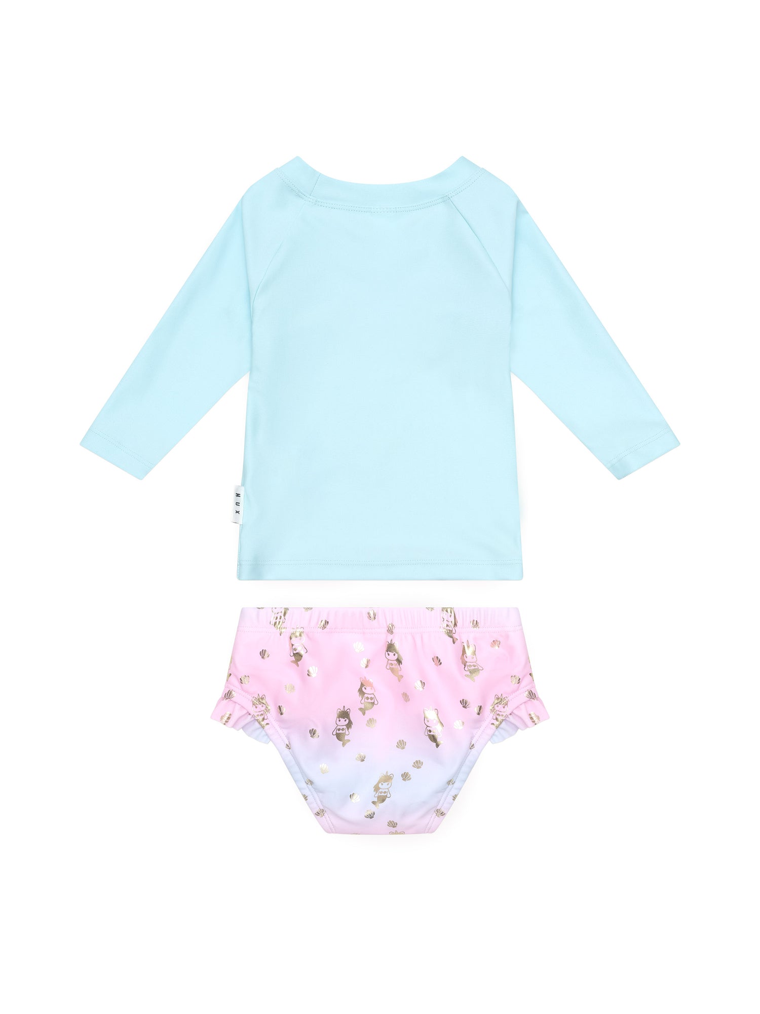 Huxbaby Mercorn Shell Swim Set - Iced Aqua + Multi