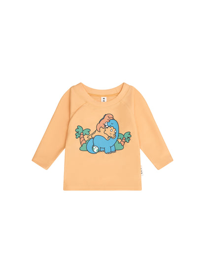 Huxbaby Cuddlesaurus Rashguard - Buttercup