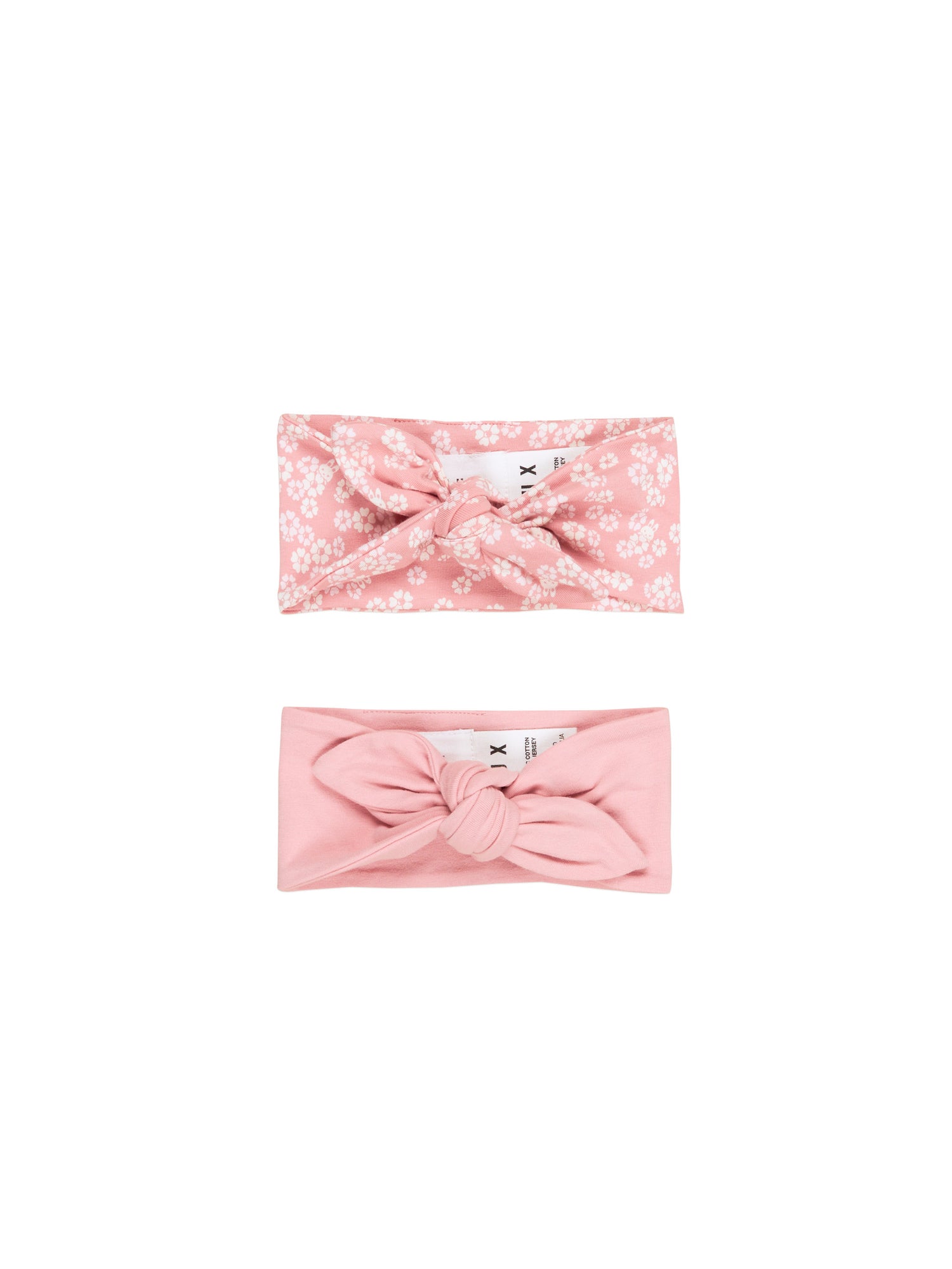 Huxbaby Peek A Boo Bunny 2 Pack Headband - Dusty Rose + Rose