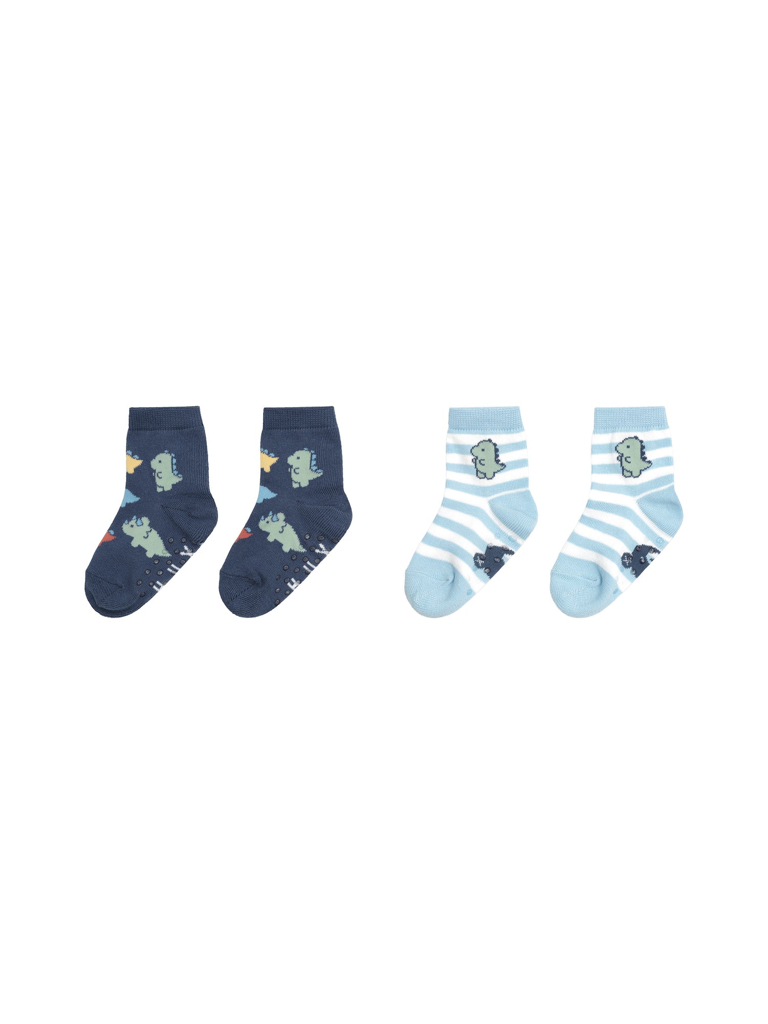 Huxbaby Dino Play 2 Pack Socks - Marine Blue + Navy