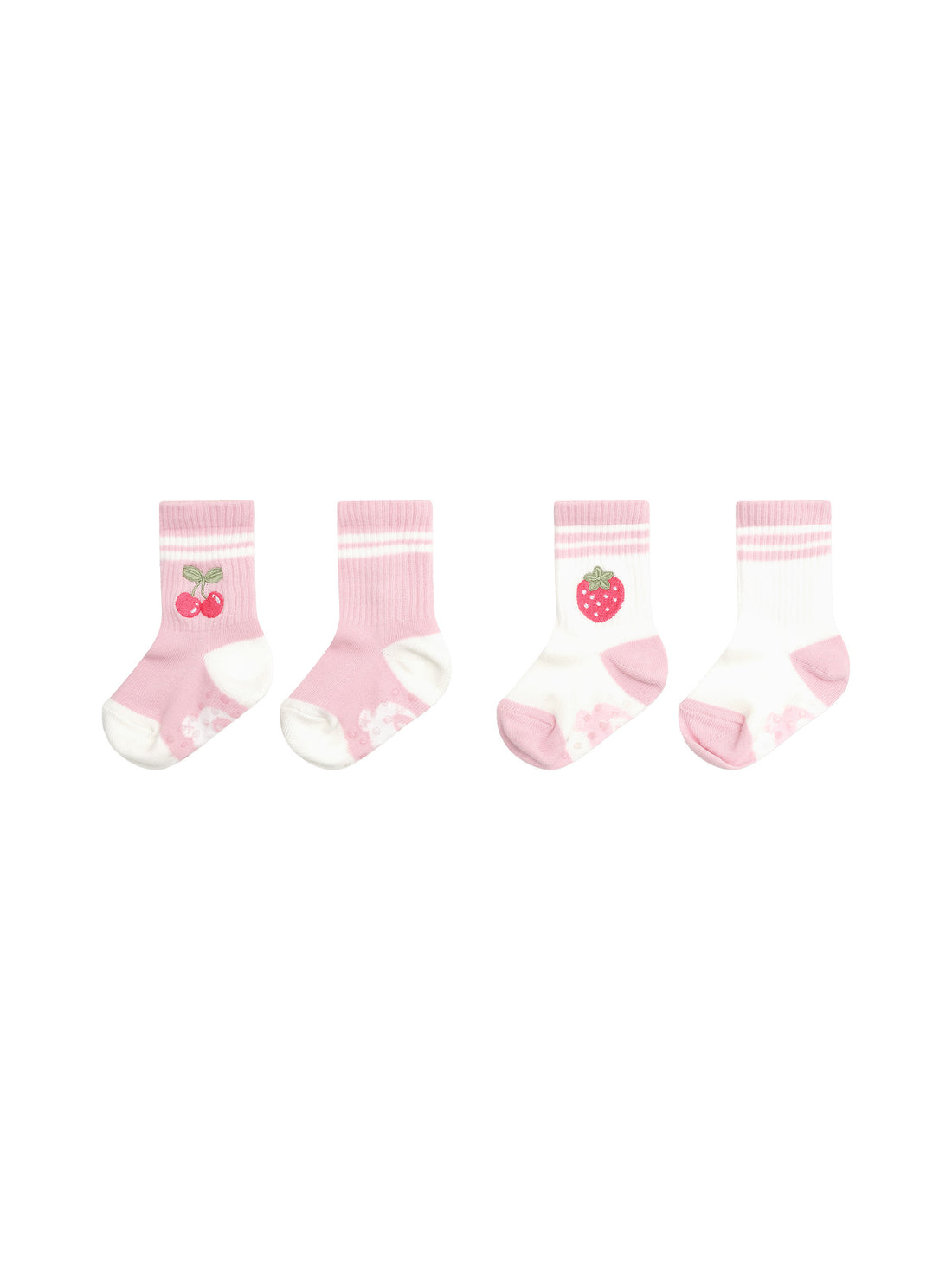 Huxbaby Sporty Fruit 2 Pack Socks - Candy + White