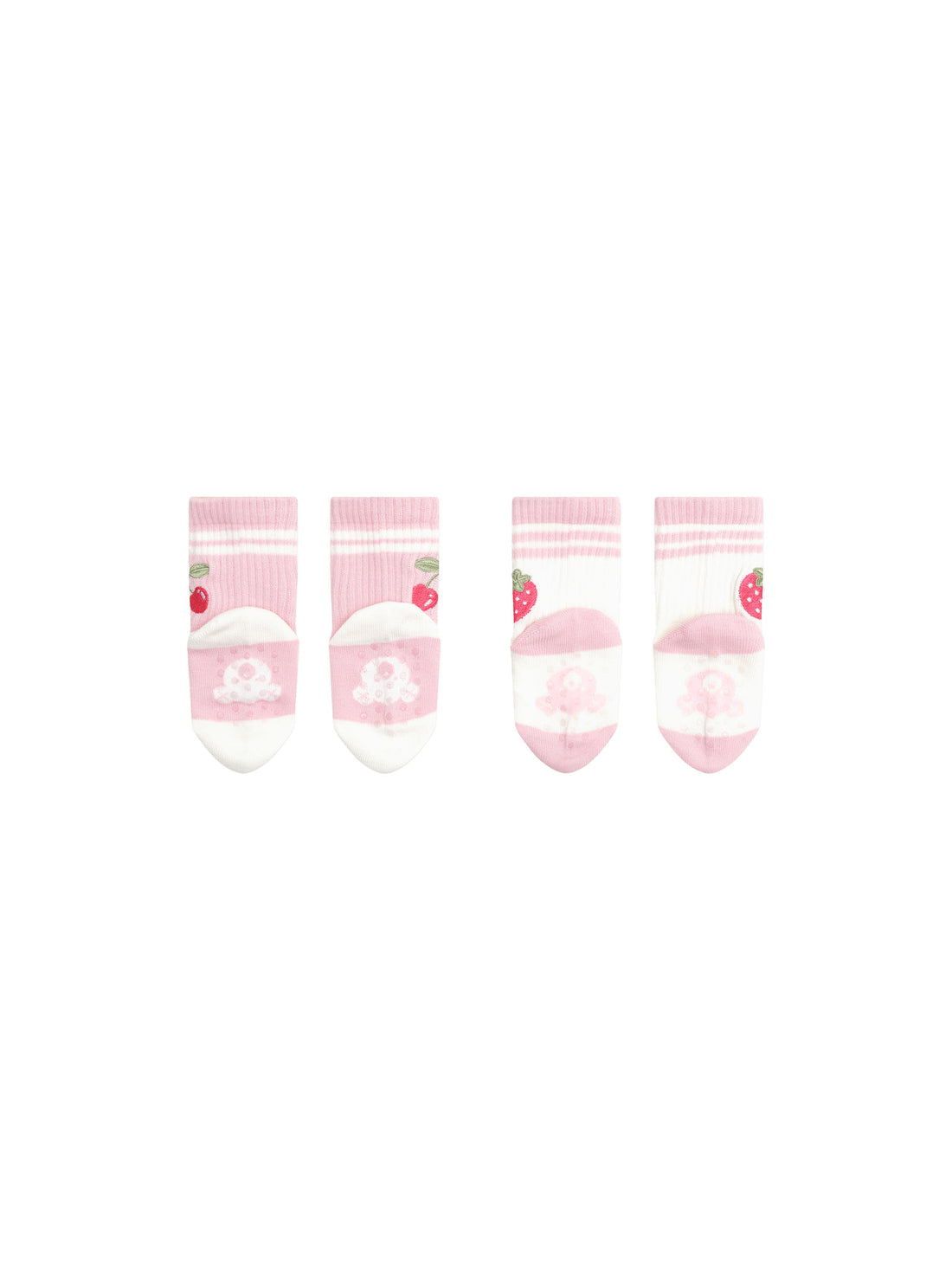 Huxbaby Sporty Fruit 2 Pack Socks - Candy + White