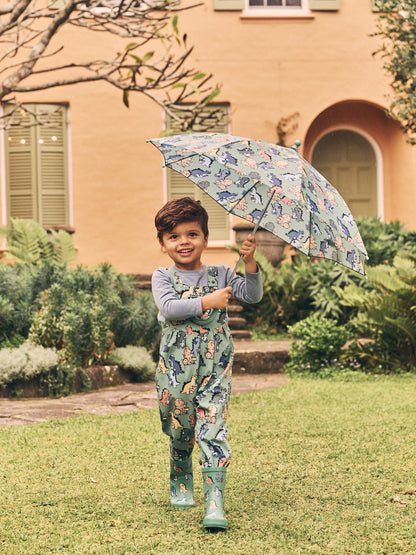 Huxbaby Dino Band Umbrella - Winter Green