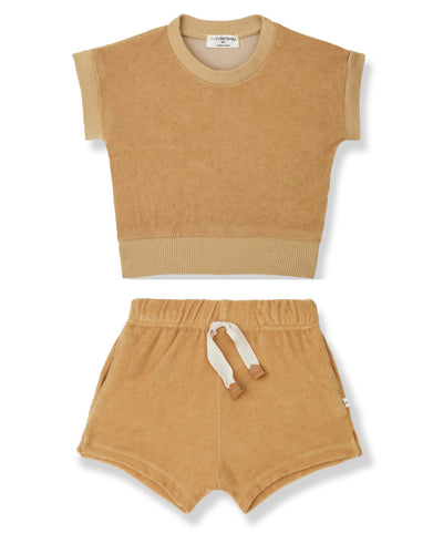 1+ in the Family Bianca T-Shirt and Nolita Short Set - Havana