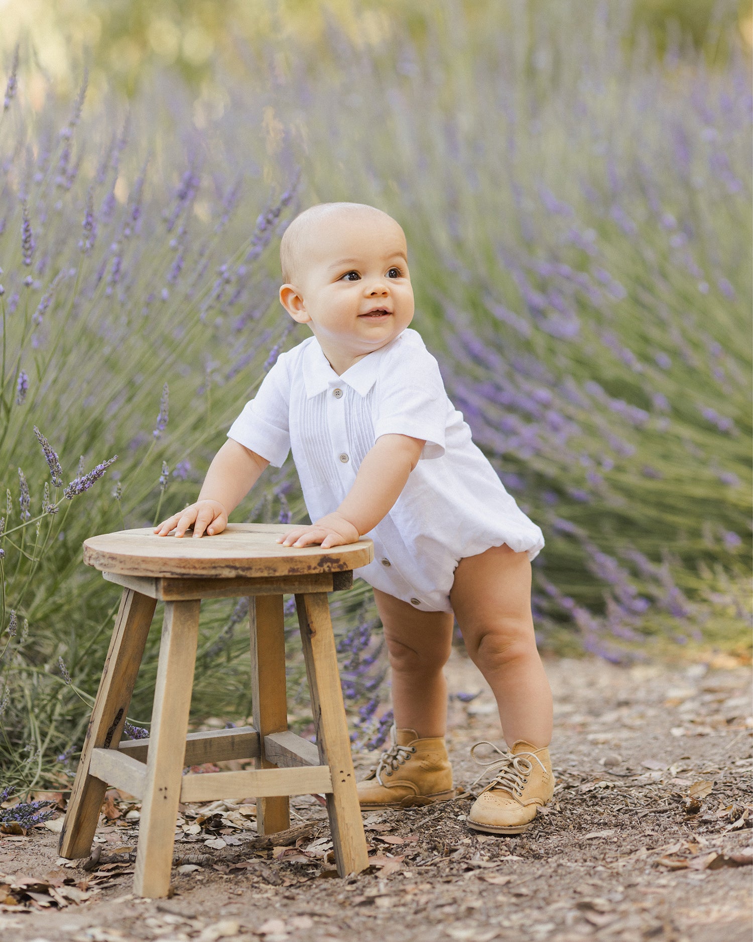 Noralee Henry Romper - White