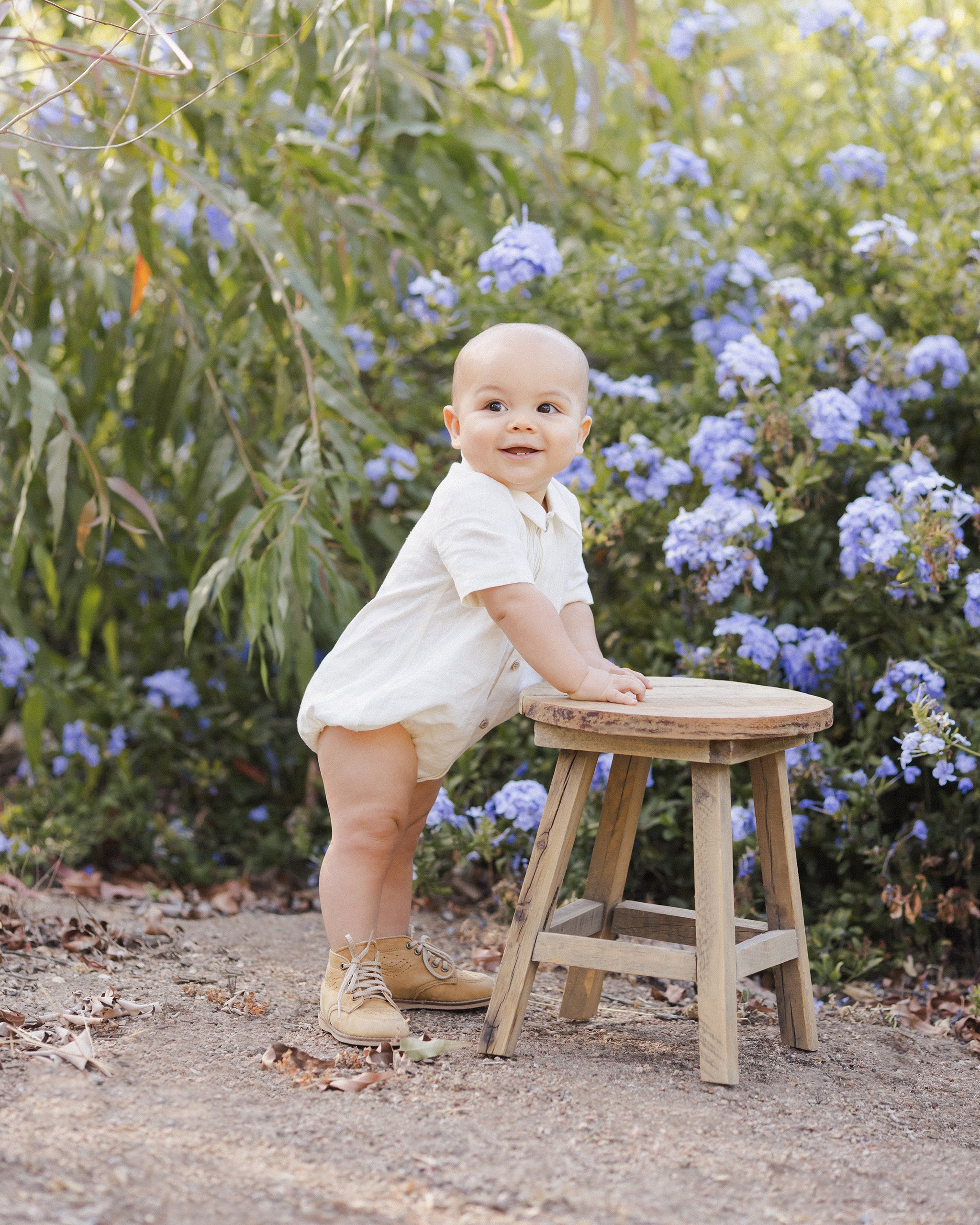 Noralee Henry Romper - Ivory