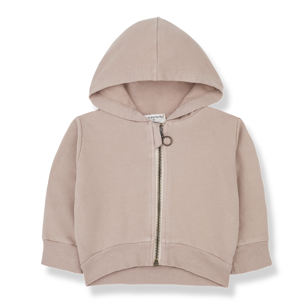 1 + In The Family Jaume Hooded Jacket - Old Rose