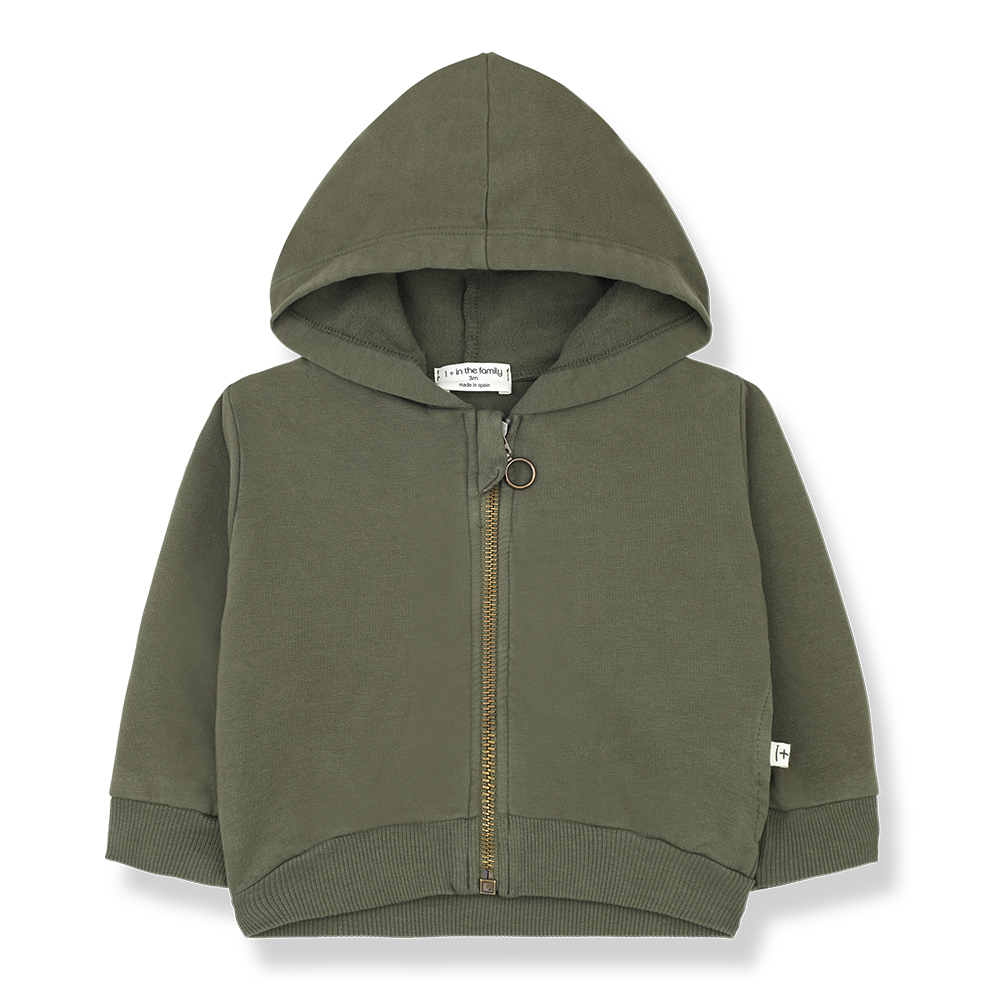 1 + In The Family Jaume Hooded Jacket - Olive