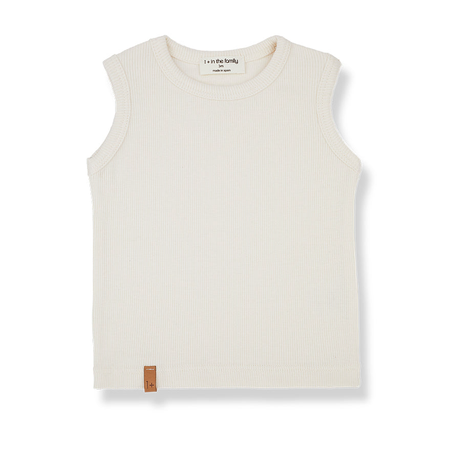 1+ in the Family Julio Tank Top - Bone