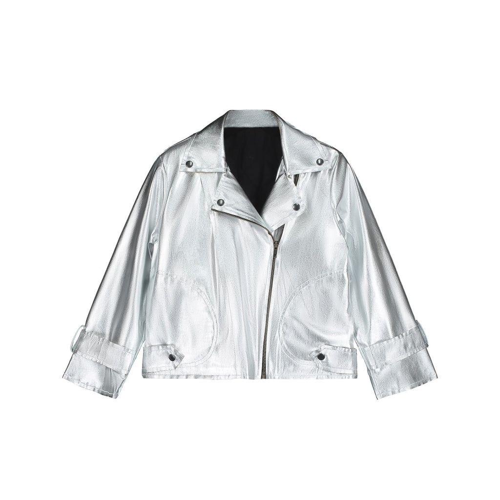 Little Creative Factory Rock Zipped Jacket - Silver