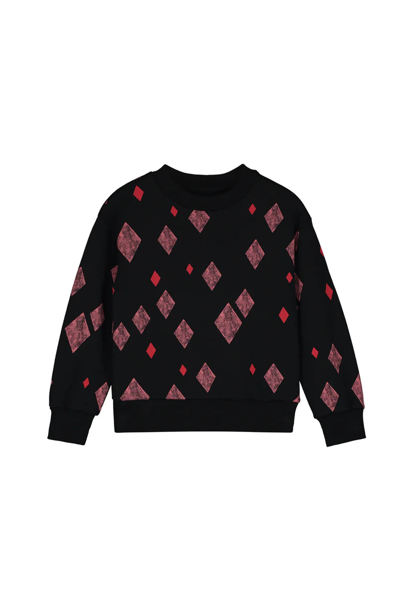 Little Creative Factory Joker Sweatshirt - Black &amp; Red