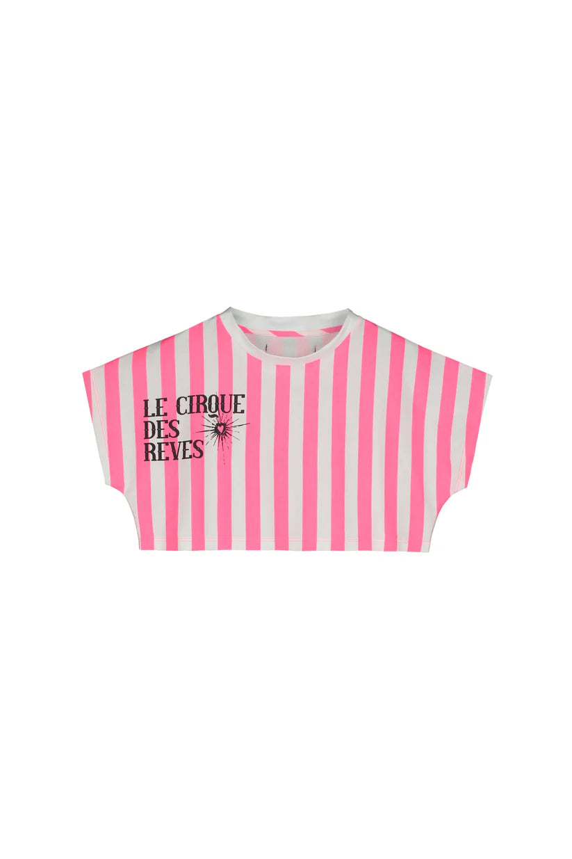 Little Creative Factory Soft Pink Stripes T-Shirt - Pink &amp; Cream