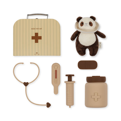 Konges Sløjd Vet Set Panda Silicone - Beige