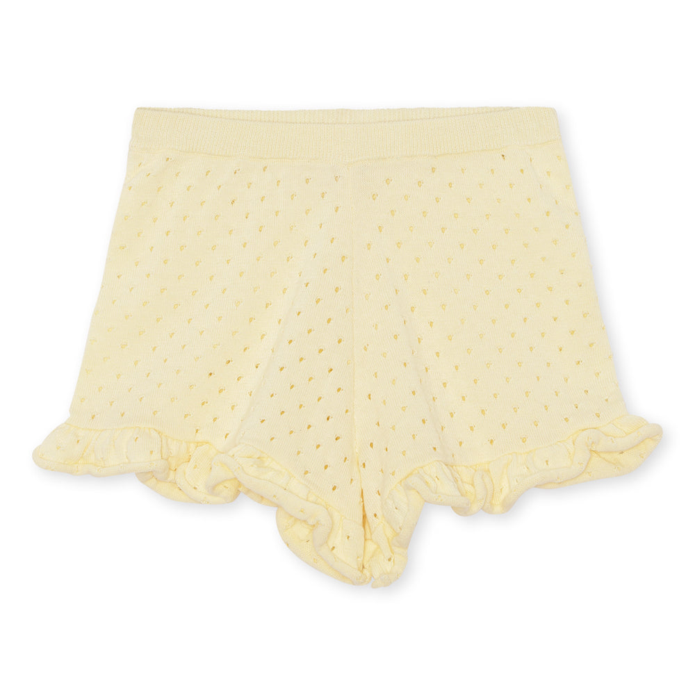 Konges Sløjd Cypress Frill Shorts - Lemon Icing