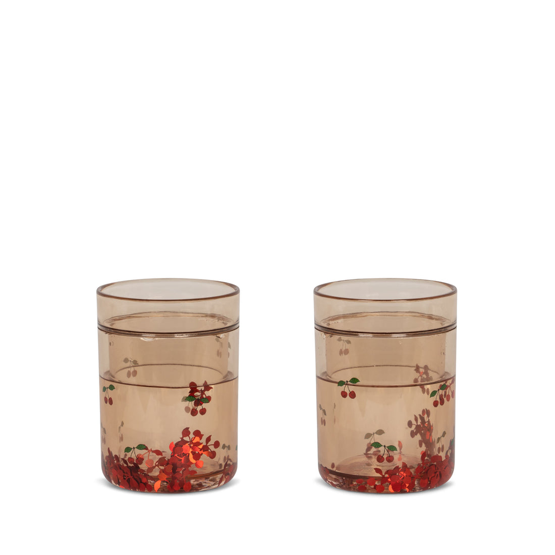 Konges Sløjd 2 Pack Glitter Cups - Cherry