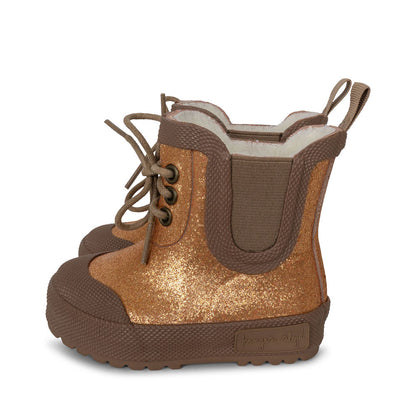 Konges Sløjd Thermo Boots Glitter - Tan