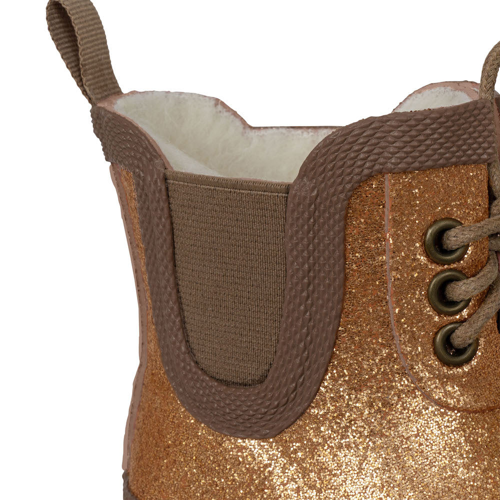 Konges Sløjd Thermo Boots Glitter - Tan