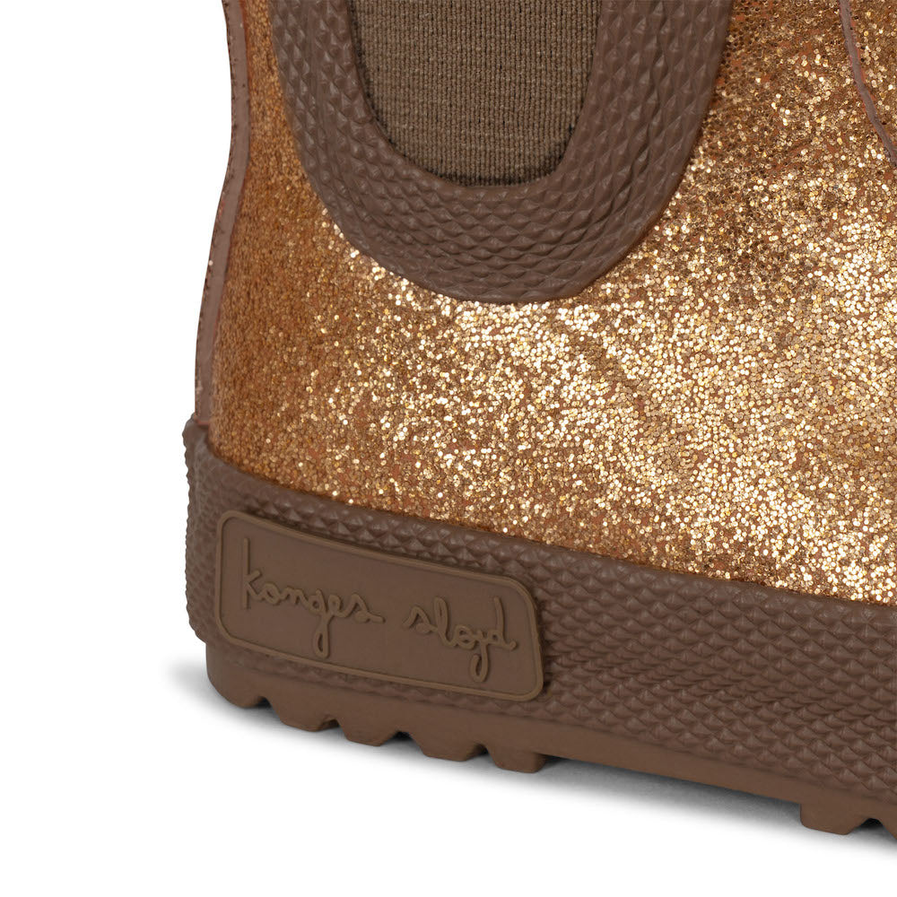 Konges Sløjd Thermo Boots Glitter - Tan