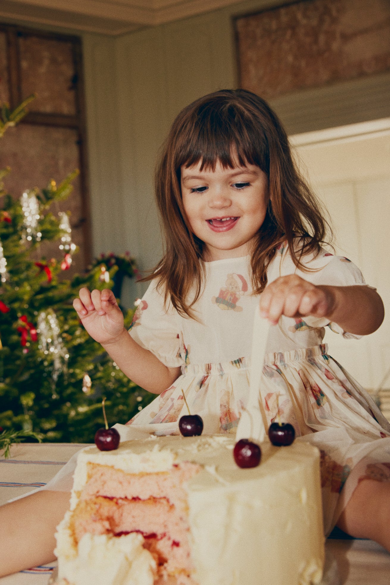 Konges Sløjd Pow Dress - Christmas Teddy