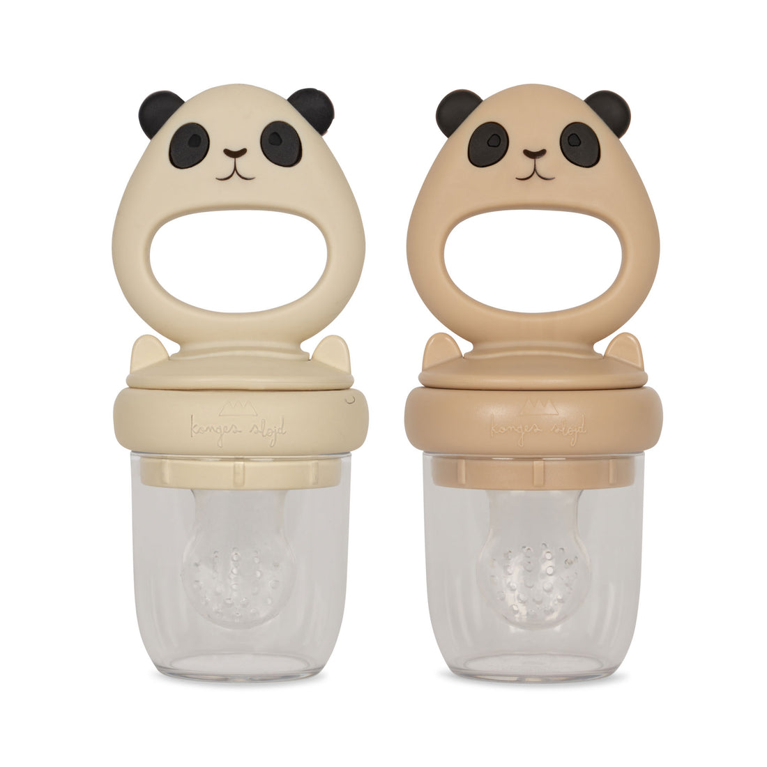 Konges Sløjd Silicone Fruit Feeding Pacifier Panda - Shell Mix