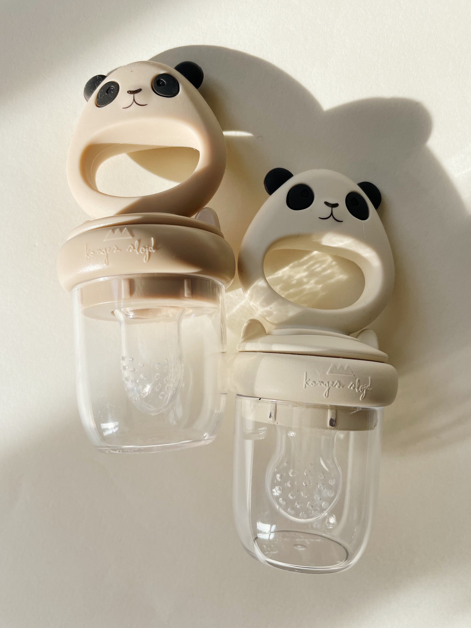 Konges Sløjd Silicone Fruit Feeding Pacifier Panda - Shell Mix