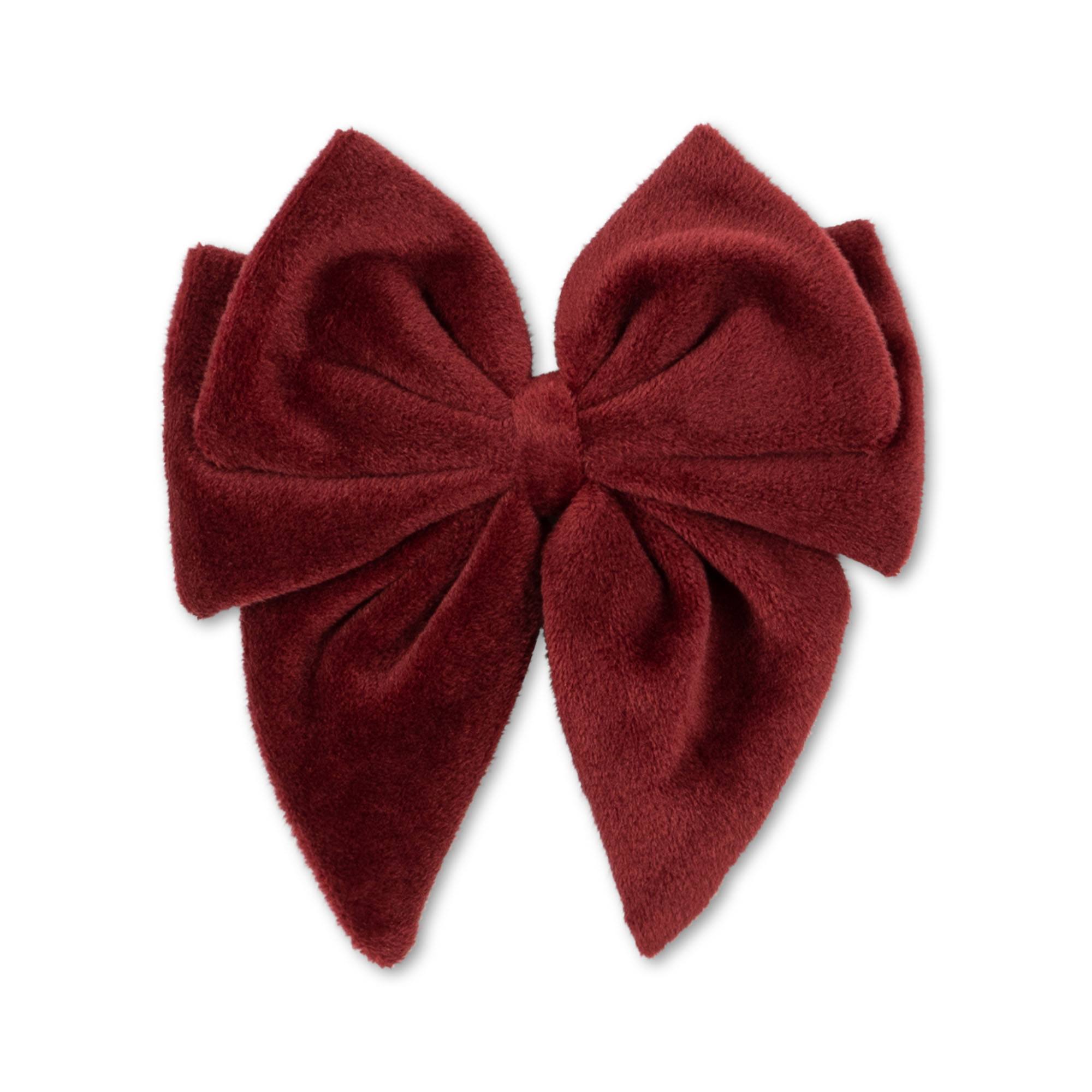 Konges Sløjd Velvet Bowie Hair Clip - Jolly Red