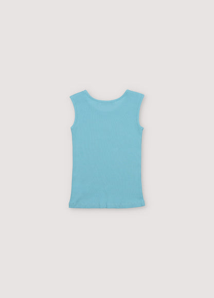 The New Society Lipsi Top - Milky Blue