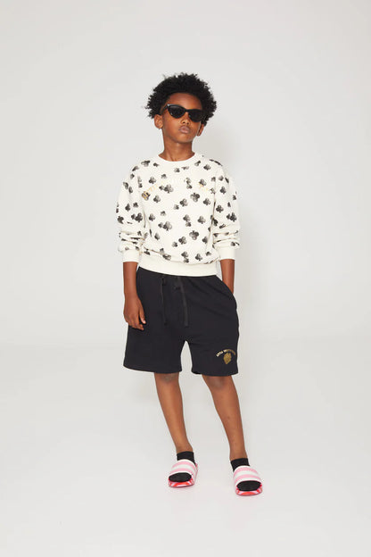 Little Creative Factory Lucky Sweatshirt - Cream &amp; Black