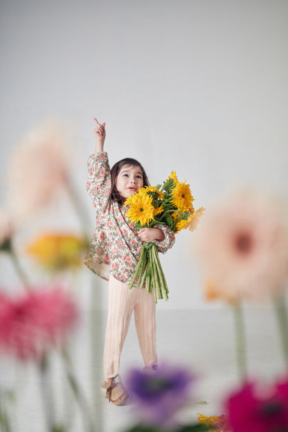 Louise Misha Iris Blouse - Ivory Enchanted Fields