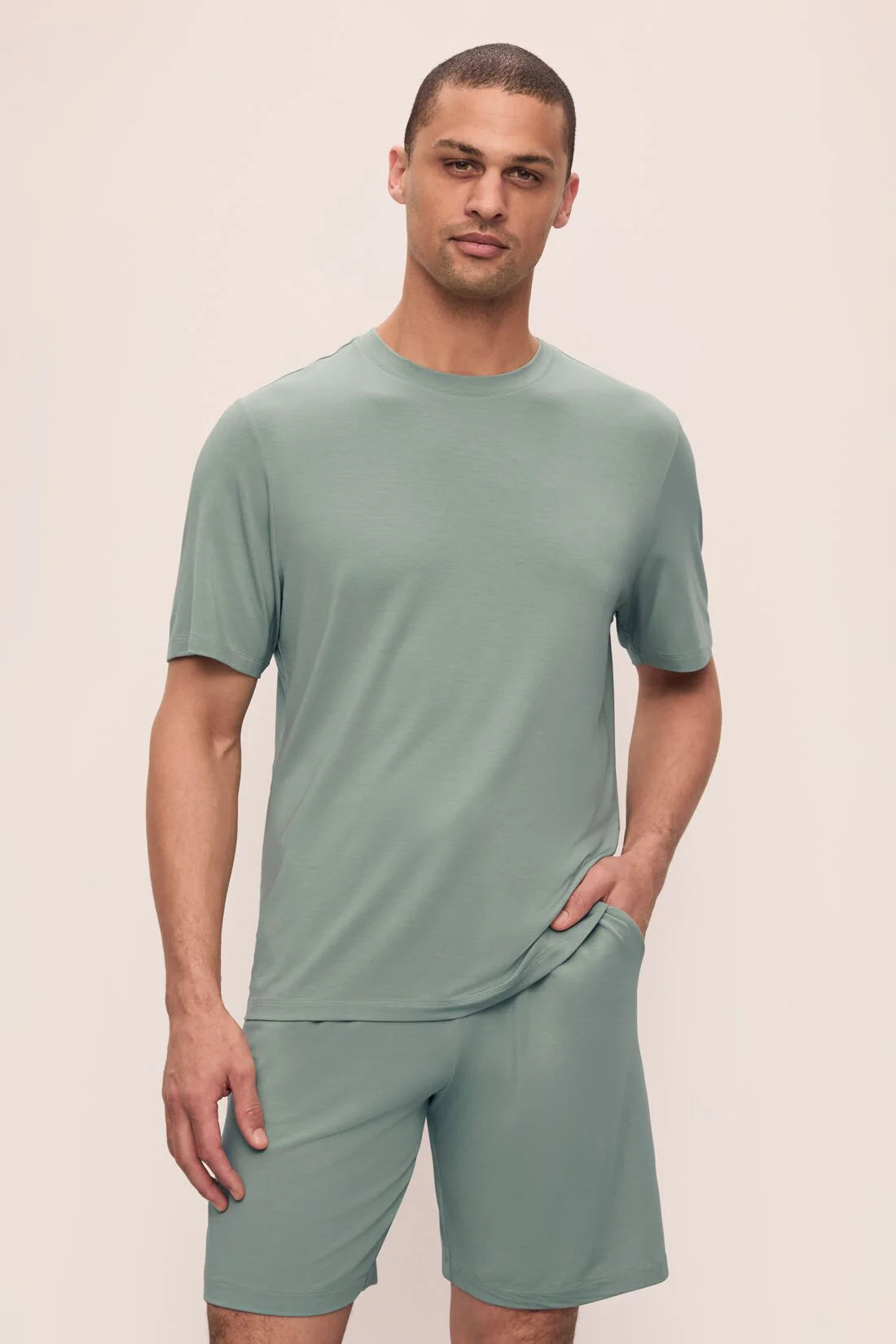 Eberjey Henry Short PJ Set - Eucalyptus