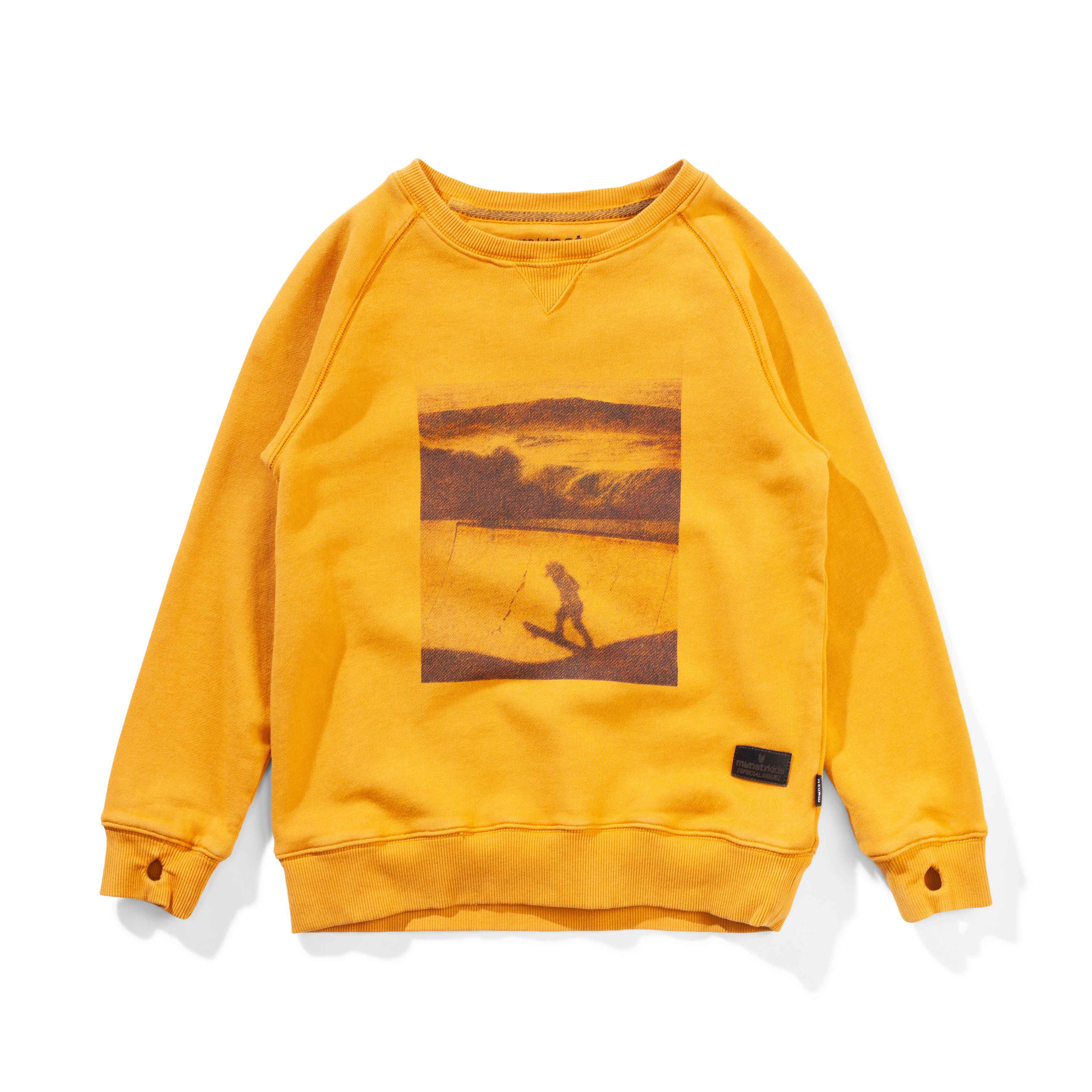 Munster Kids Concrete Waves Crew - Mineral LT Mustard