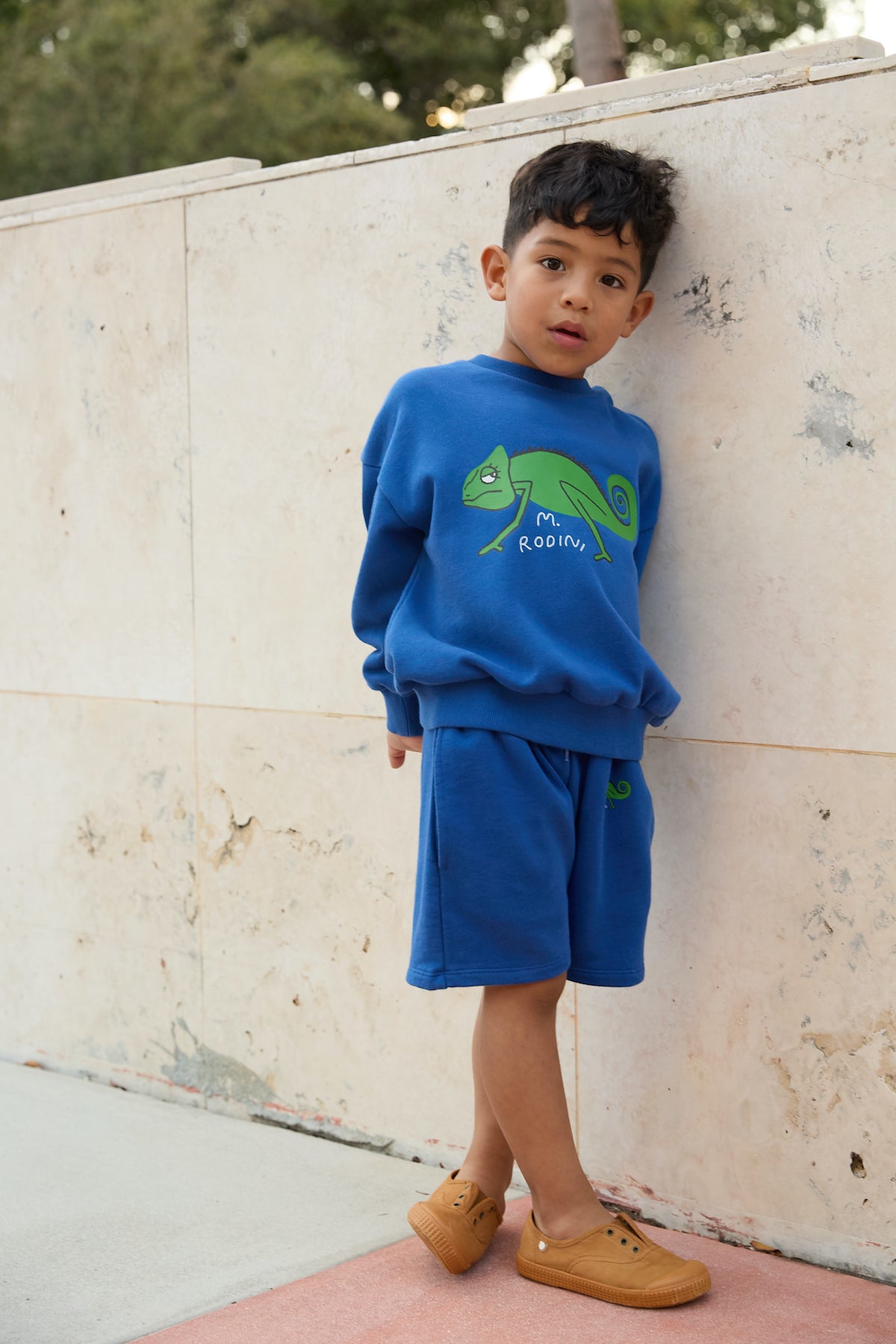 Mini Rodini Lizard Sweatshorts - Blue