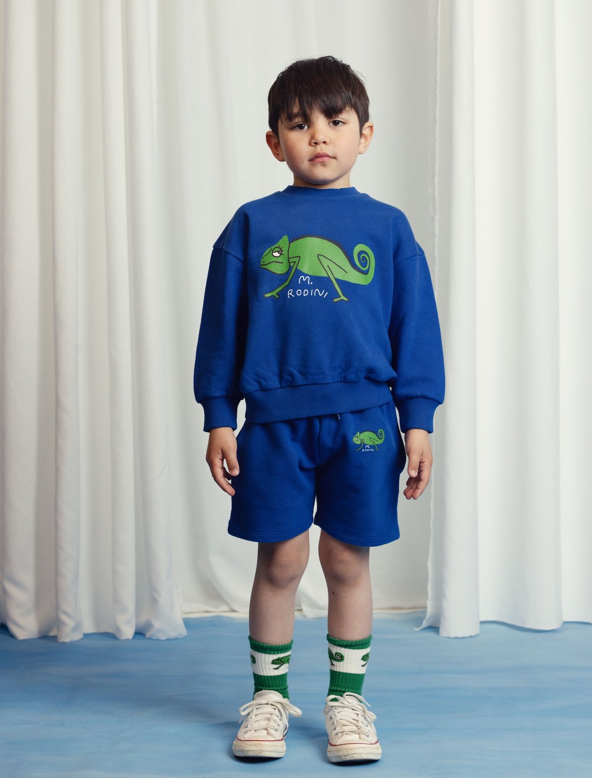 Mini Rodini Lizard Sweatshirt - Blue