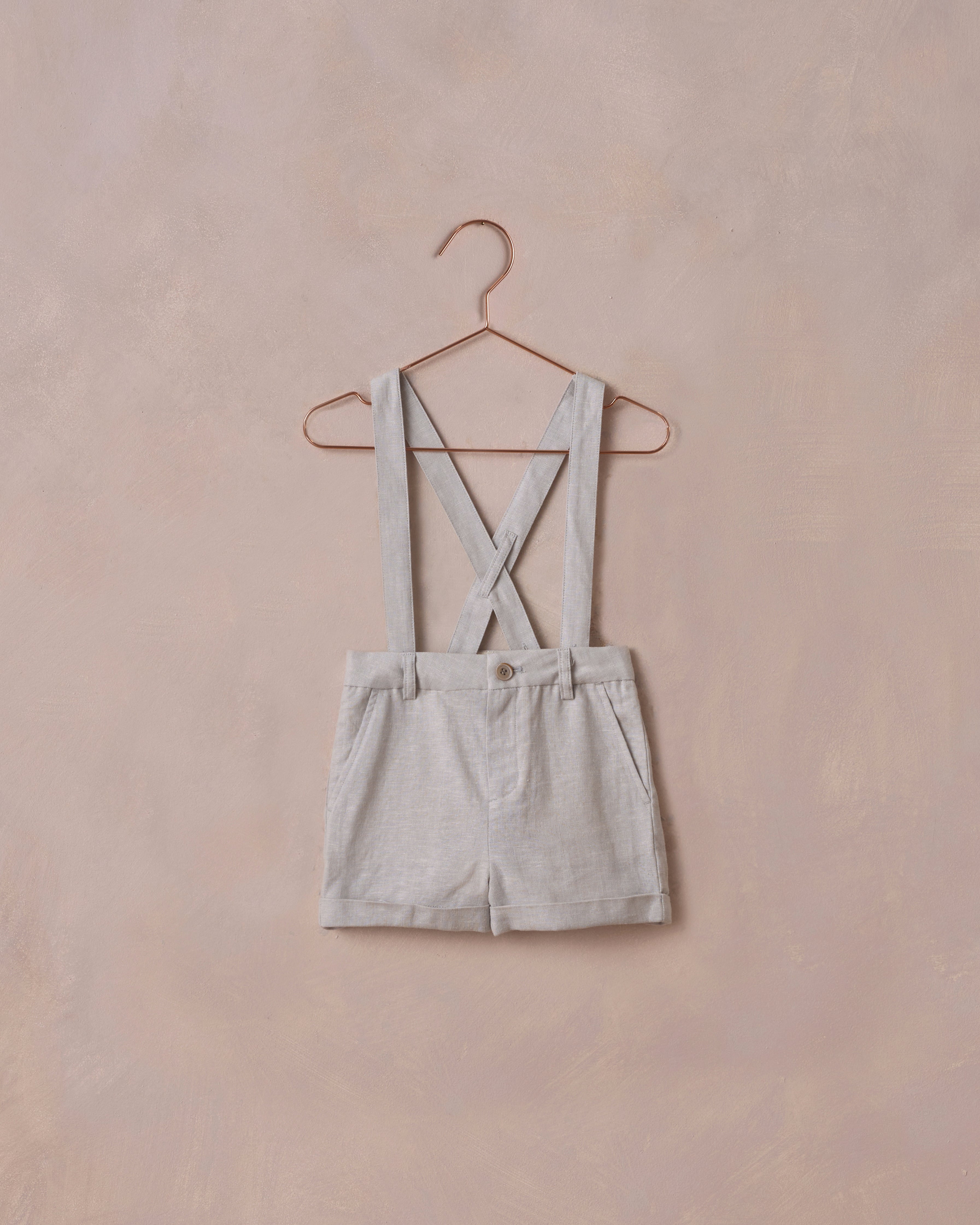 Noralee Suspender Short - Powder Blue