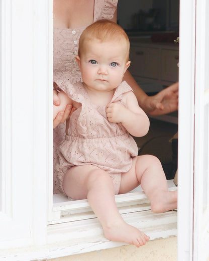 Noralee Lucy Romper - Rose